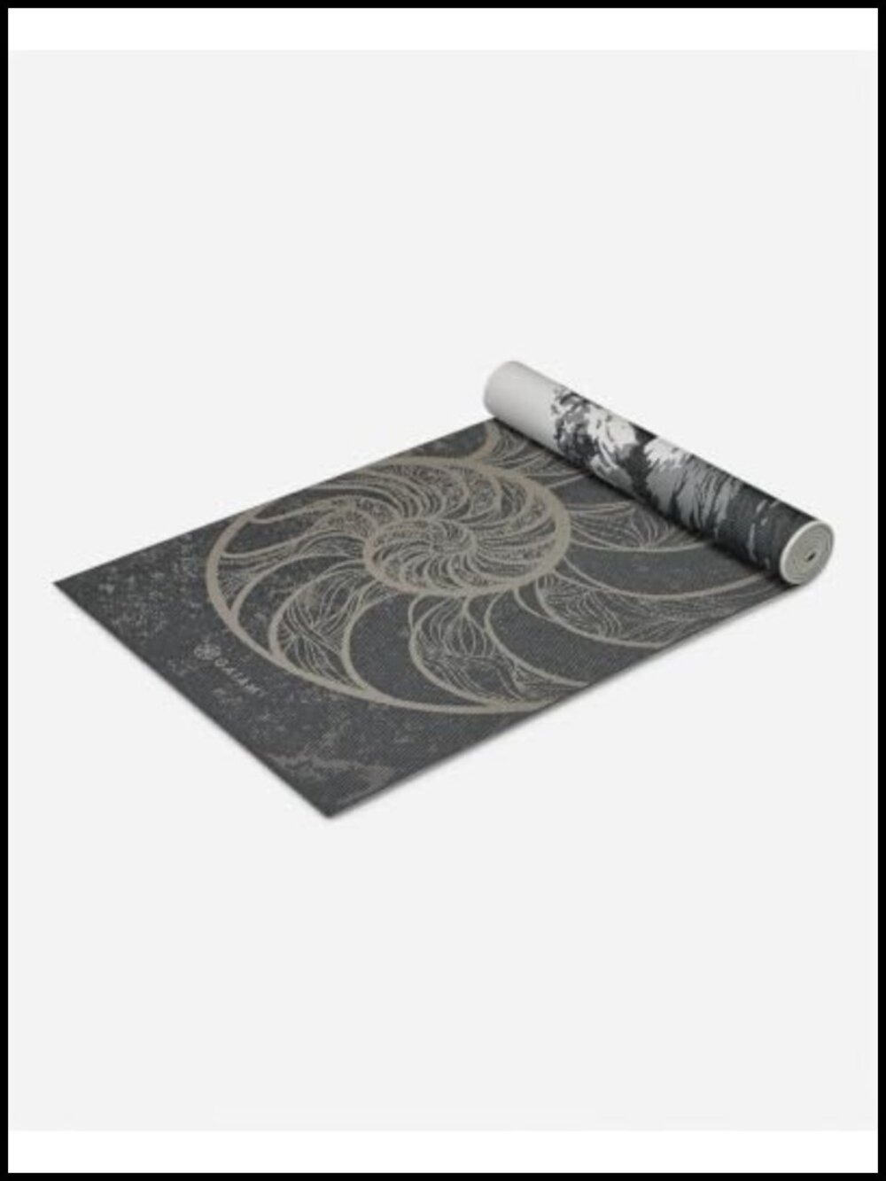 Gaiam Yoga Mat 6mm Thick Non Slip Reversible Print Exercise Fitness Pilates
